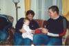 Aunt Marilyn with niece Kelsey Dale and her father Dee, December 2003